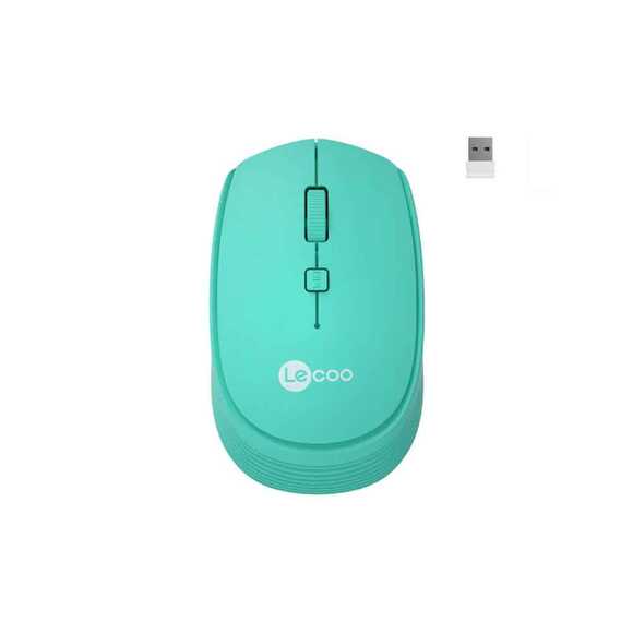 Lecoo Kablosuz Usb Mouse Turkuaz WS202-CN