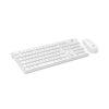 Lecoo KM2001 Wirelees Beyaz Klavye Mouse Set