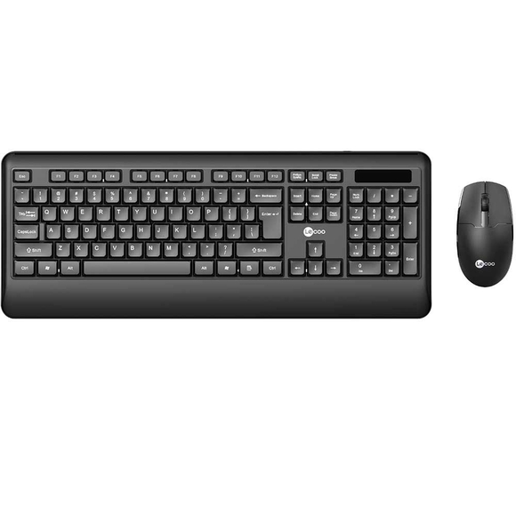 Lecoo Siyah Kablosuz Türkçe Q Klavye Mouse Set KW202