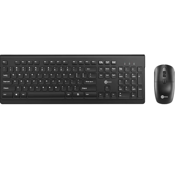 Lecoo Siyah Kablosuz Türkçe Q Klavye Mouse Set KW203