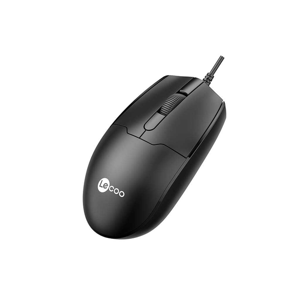 Lecoo Siyah Usb Kablolu Mouse MS101