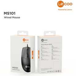 Lecoo Siyah Usb Kablolu Mouse MS101 - Thumbnail