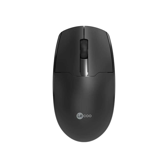 Lecoo Siyah Usb Kablosuz Mouse WS204