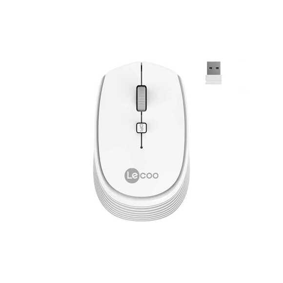 Lecoo Usb Kablosuz Mouse Beyaz WS202