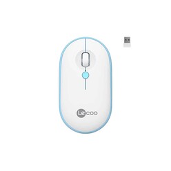 Lecoo WS212 Kablosuz Mouse 1600 DPI 4 Tuşlu Optik Beyaz & Mavi - Thumbnail