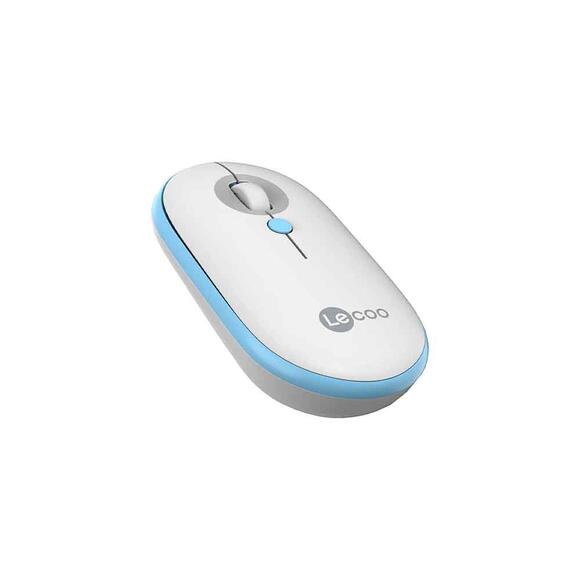 Lecoo WS212 Kablosuz Mouse 1600 DPI 4 Tuşlu Optik Beyaz & Mavi
