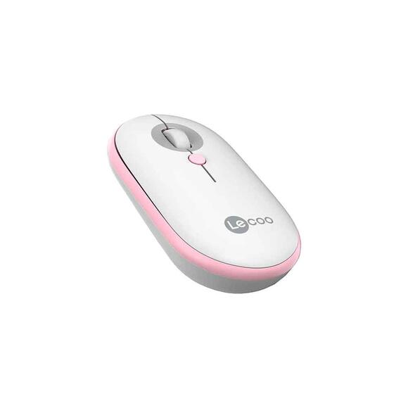 Lecoo WS212 Kablosuz Mouse 1600 DPI 4 Tuşlu Optik Beyaz & Pembe