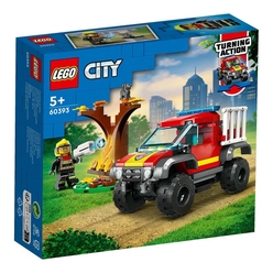 Lego City 4x4 İtfaiye Kamyonu Kurtarma Operasyonu 60393 - Thumbnail