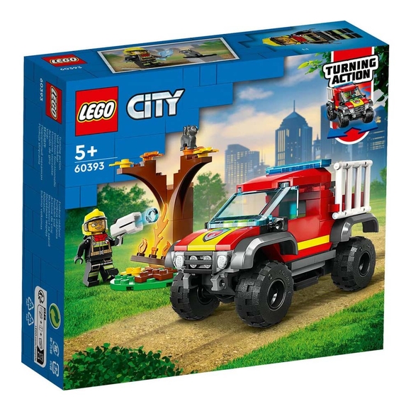 Lego City 4x4 İtfaiye Kamyonu Kurtarma Operasyonu 60393 
