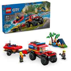 Lego City 4X4 Kurtarma İtfaiye Kamyonu 60412 - Thumbnail