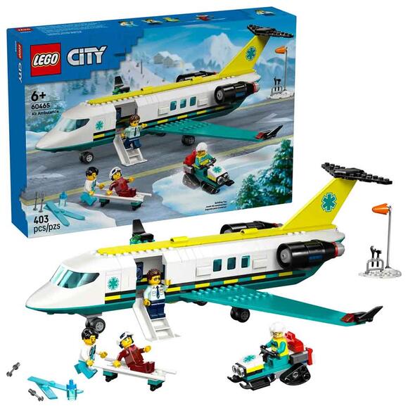 Lego City Acil Hava Ambulans Uçağı ve Uçak 60465