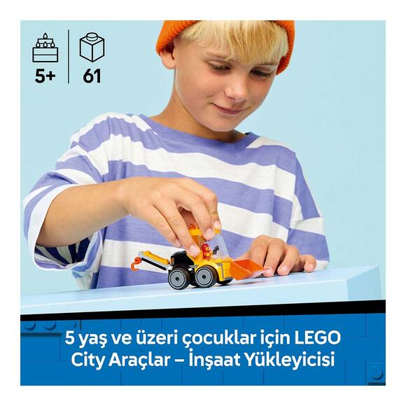Lego City Araçlar İnşaat Yükleyicisi 60483