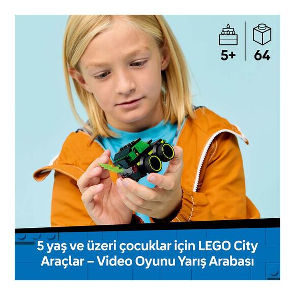 Lego City Araçlar Video Oyunu Yarış Arabası 60484