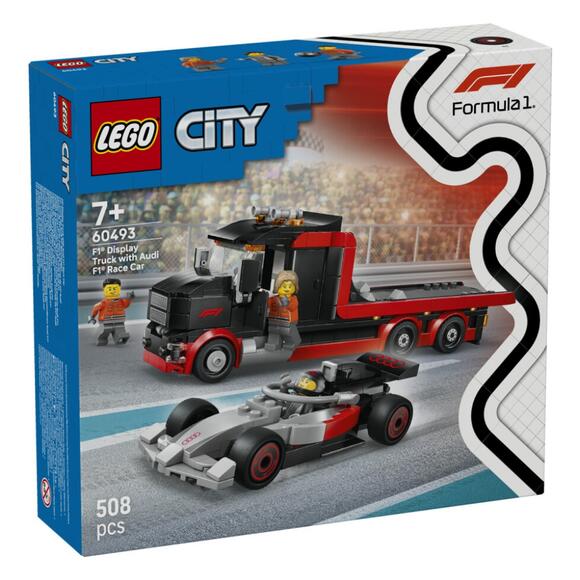 Lego City Audi F1 Yarış Arabalı F1 Sergileme Kamyonu 60493