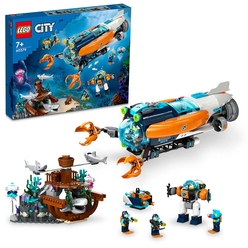 LEGO City Derin Deniz Keşif Denizaltısı 60379 Oyuncak Yapım Seti (842 Parça) - Thumbnail