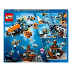 LEGO City Derin Deniz Keşif Denizaltısı 60379 Oyuncak Yapım Seti (842 Parça) - Thumbnail