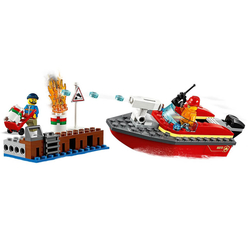 Lego City Dock Side Fire 60213 - Thumbnail