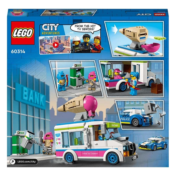 Lego City Dondurma Kamyonu Polis Takibi 60314