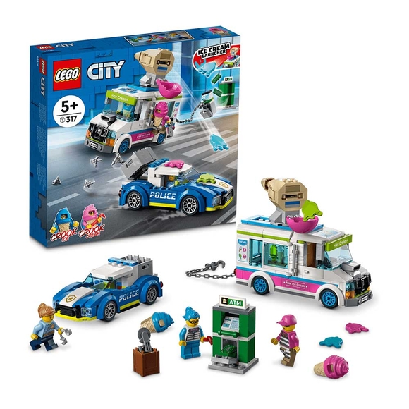 Lego City Dondurma Kamyonu Polis Takibi 60314