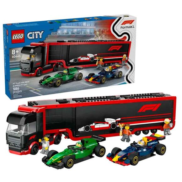 Lego City F1 Kamyon RB20 ve AMR24 60445