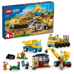 LEGO City İnşaat Kamyonları ve Yıkım Gülleli Vinç 60391 (235 Parça) - Thumbnail