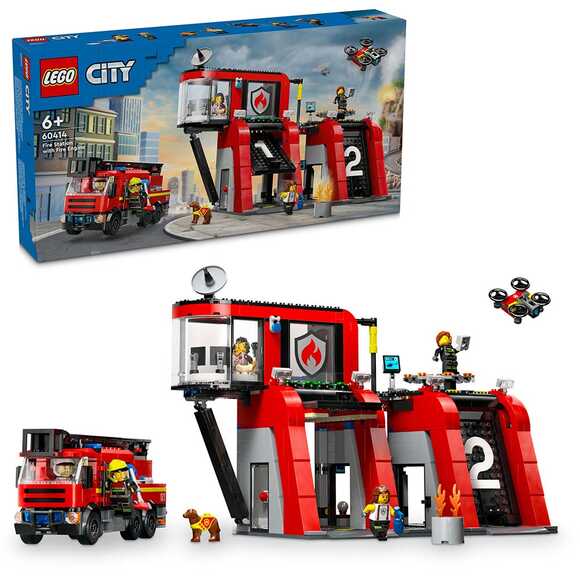 Lego City İtfaiye Kamyonlu İtfaiye Merkezi 60414