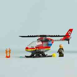 Lego City İtfaiye Kurtarma Helikopteri 60411 - Thumbnail