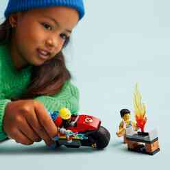 Lego City İtfaiye Kurtarma Motosikleti 60410 - Thumbnail