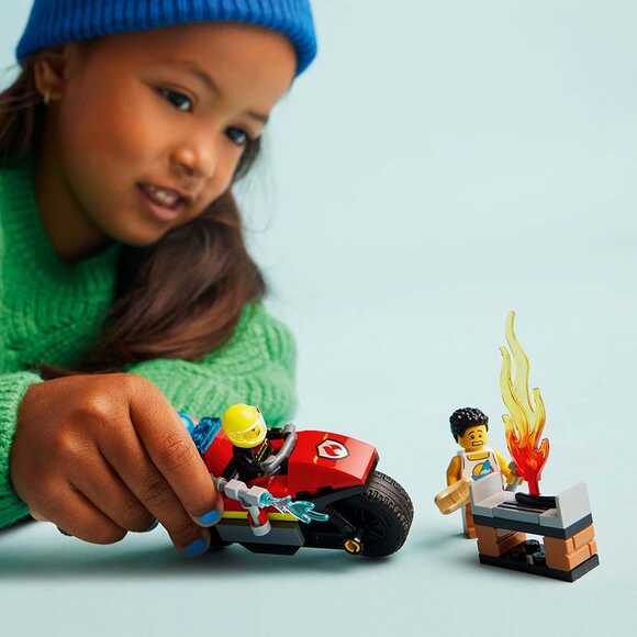 Lego City İtfaiye Kurtarma Motosikleti 60410
