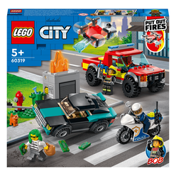 Lego City İtfaiye Kurtarma Operasyonu ve Polis Takibi 60319 - Thumbnail