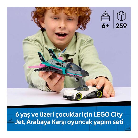 Lego City Jet Arabaya Karşı 60489