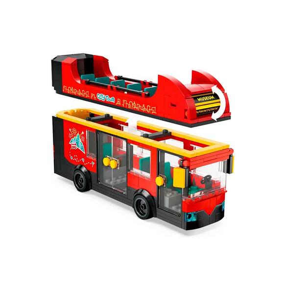 Lego City Kırmızı İki Katlı Gezi Otobüsü Oyuncağı 60407