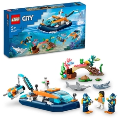 LEGO City Kâşif Dalış Kapsülü 60377 Oyuncak Yapım Seti (182 Parça) - Thumbnail