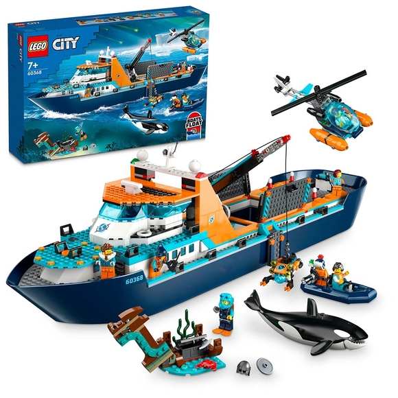 LEGO City Kutup Keşif Gemisi 60368 Oyuncak Yapım Seti (815 Parça)