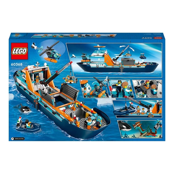 LEGO City Kutup Keşif Gemisi 60368 Oyuncak Yapım Seti (815 Parça)