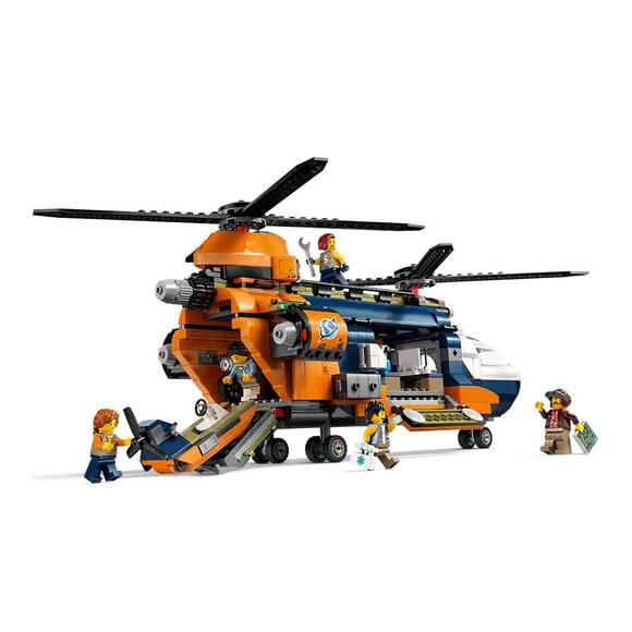 Lego City Orman Kaşifinin Helikopteri Kamp Yerinde Seti 60437