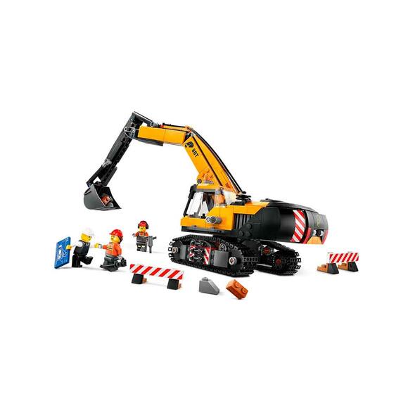 Lego City Sarı İnşaat Ekskavatörü Oyuncak Kazıcı 60420