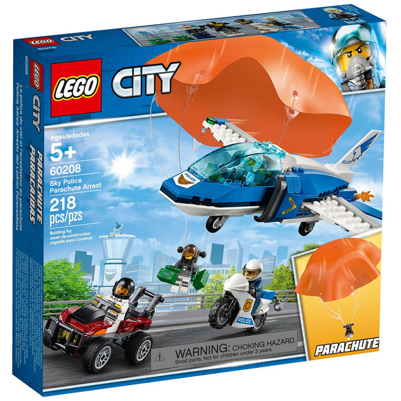 Lego City Sky Police Parachute Arrest 60208