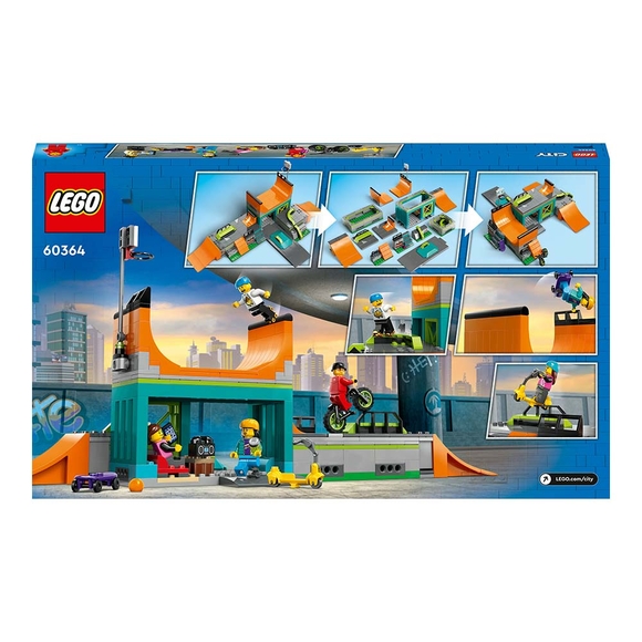 LEGO City Sokak Kaykay Parkı 60364 Oyuncak Yapım Seti (454 Parça)