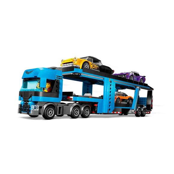 Lego City Spor Arabalı Araç Taşıma Kamyonu 60408