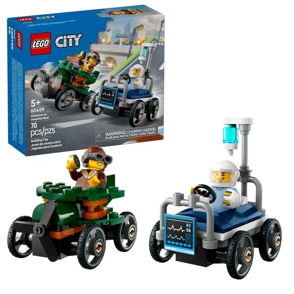 Lego City Uçak Hastane Yatağına Karşı 60459