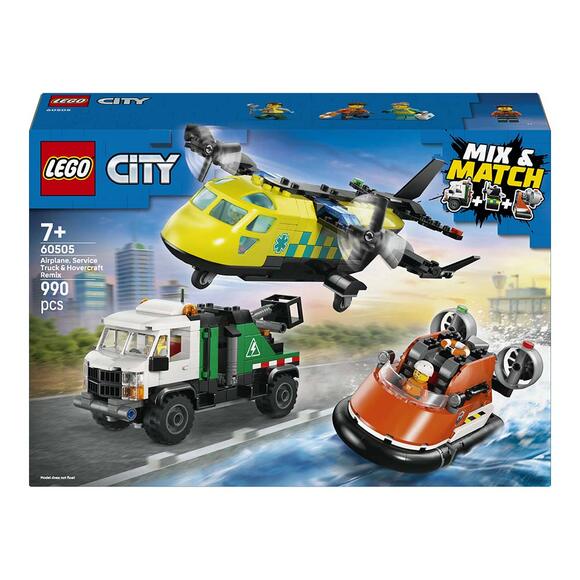 Lego City Uçak Servis Kamyonu Ve Hoverkraft Karışımı 60505