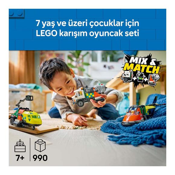 Lego City Uçak Servis Kamyonu Ve Hoverkraft Karışımı 60505