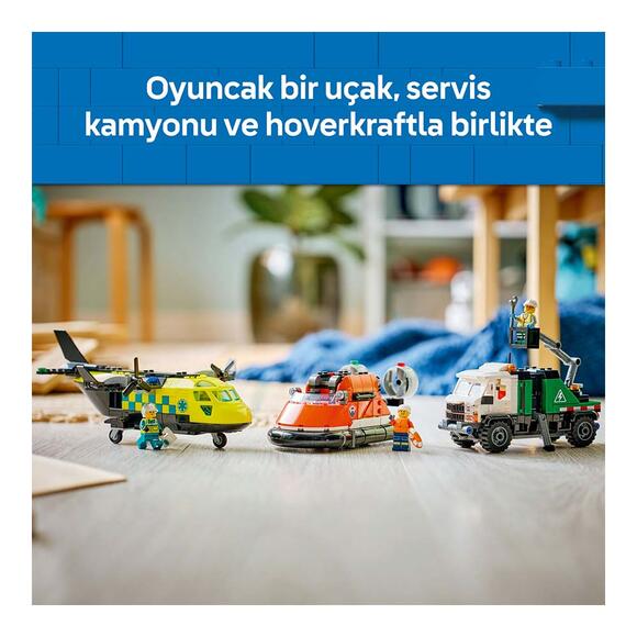 Lego City Uçak Servis Kamyonu Ve Hoverkraft Karışımı 60505