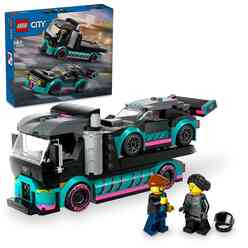 Lego City Yarış Arabası Ve Araba Taşıyıcı Kamyon 60406 - Thumbnail