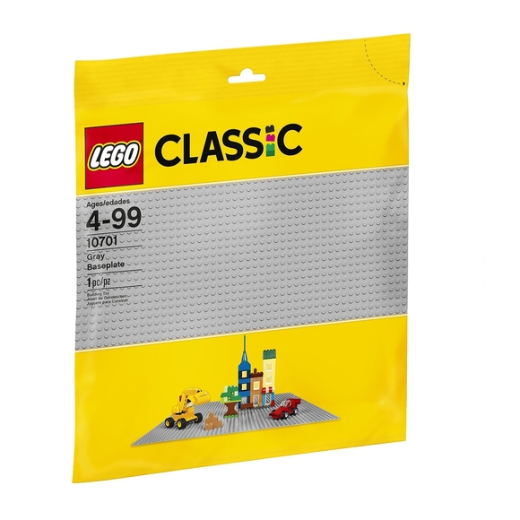 Lego Classic Gray Baseplate 10701