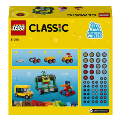 Lego Classic Yapım Parçaları ve Tekerlekler 11014 - Thumbnail