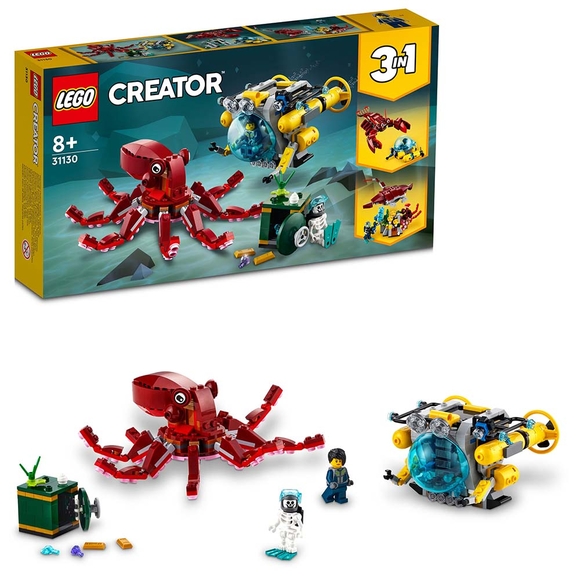 LEGO Creator 3’ü 1 Arada Batık Hazine Görevi 31130 Yapım Seti (522 Parça)