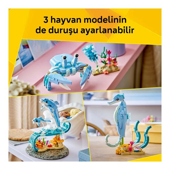 Lego Creator 3’Ü 1 Arada Deniz Hayvanları Güzel Yunuslar 31385