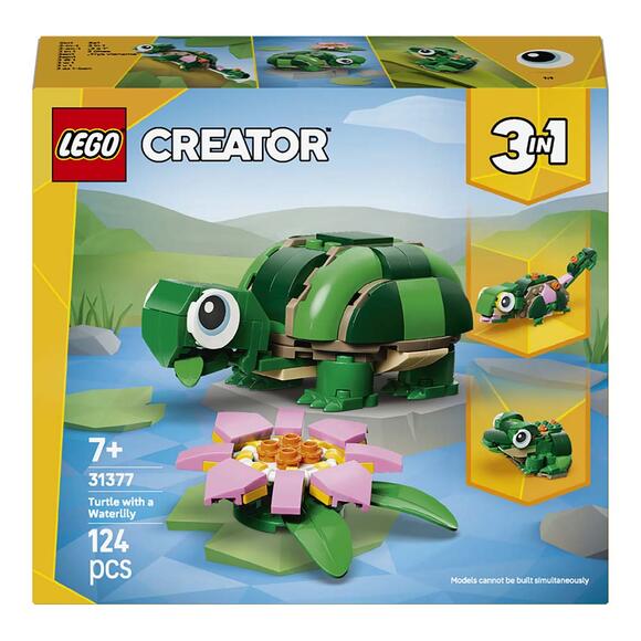 Lego Creator 3’Ü 1 Arada Kaplumbağa İle Nilüfer Çiçeği 31377